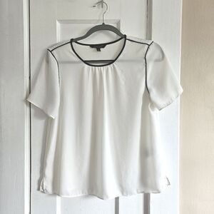Sheer White Women's Top In Size Small